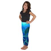 Teal Octopus Gyotaku Kids' Leggings